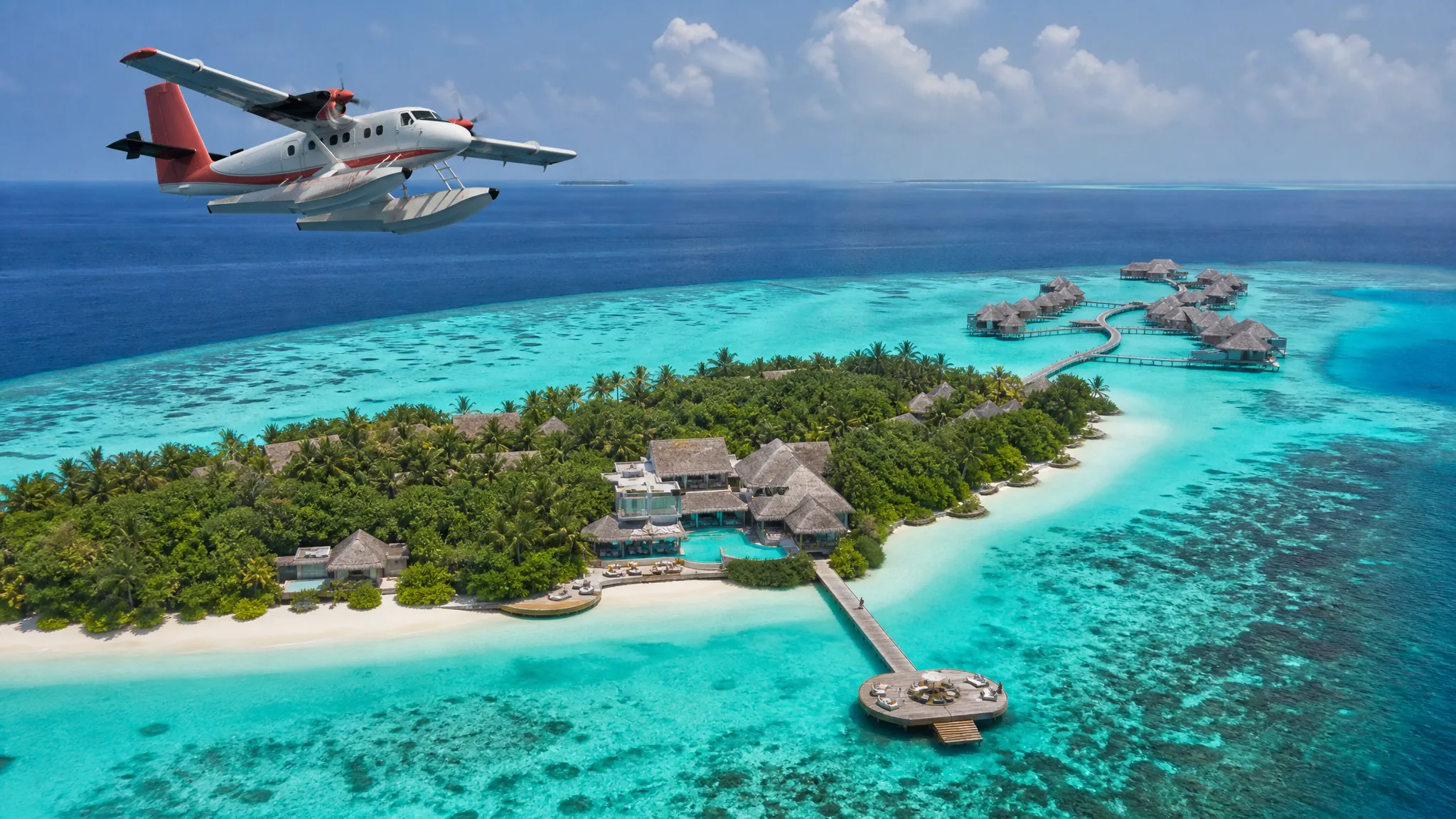 Soneva Fushi · 7 ночей — гидросамолёт над атоллом и luxury island resort